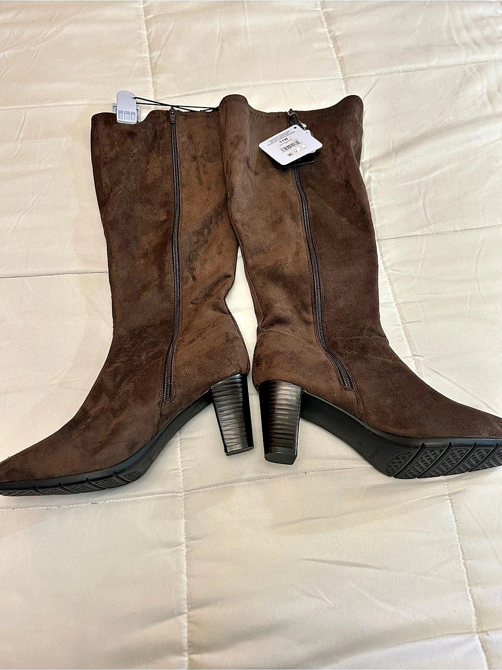 Aerosoles Over-the-Knee Heeled Boots Brown US 11 W